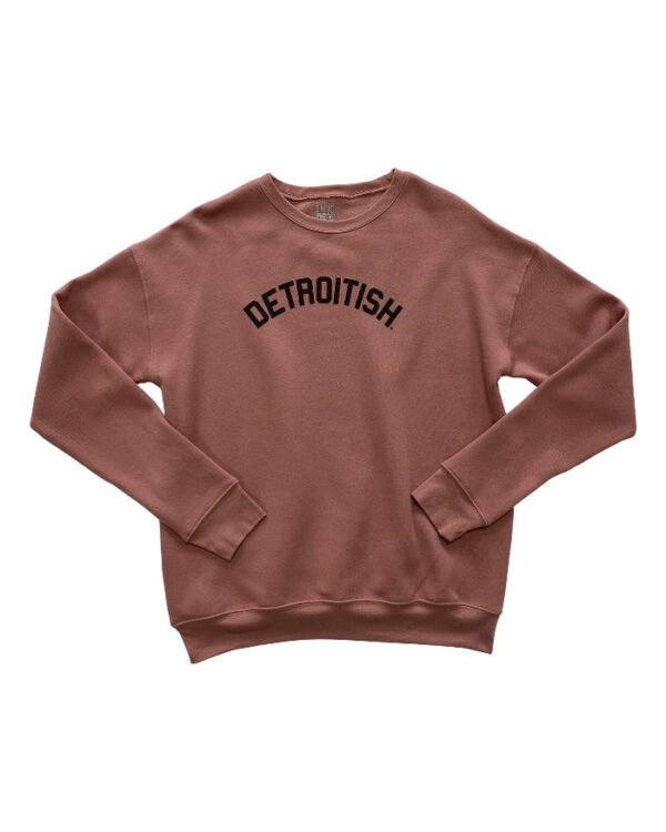 INK DETROIT DETROITISH CREWNECK SWEATSHIRT - MAUVE