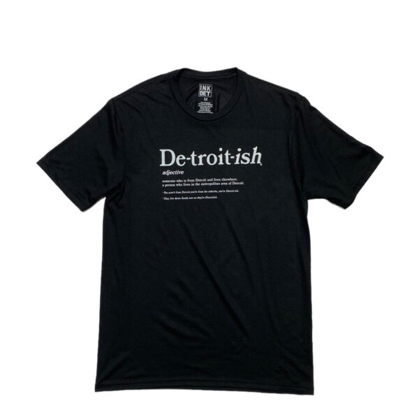 INK DETROIT - DETROITISH DEFINED TRI BLEND T-SHIRT - BLACK