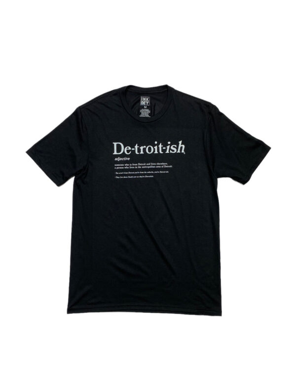 INK DETROIT - DETROITISH DEFINED TRI BLEND T-SHIRT - BLACK