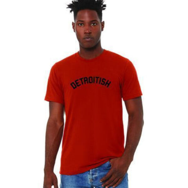 INK DETROIT DETROITISH TRI BLEND T-SHIRT - BRICK