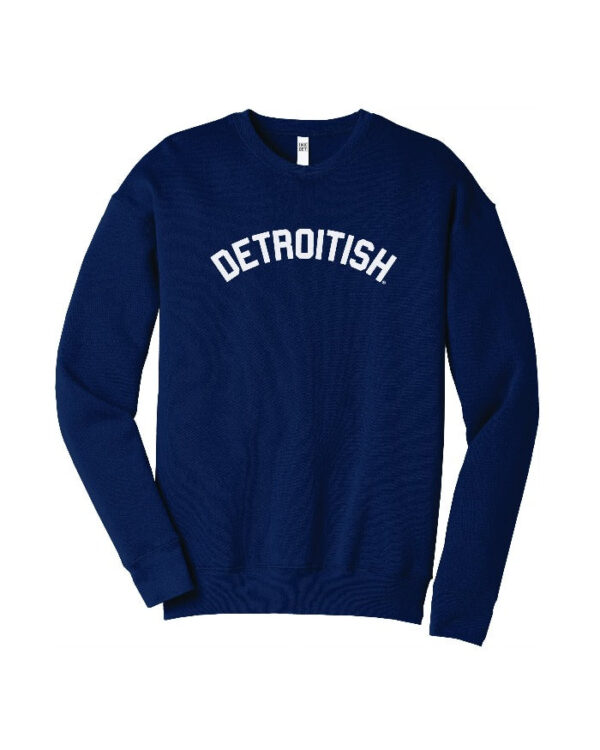 INK DETROIT DETROITISH CREWNECK SWEATSHIRT - NAVY