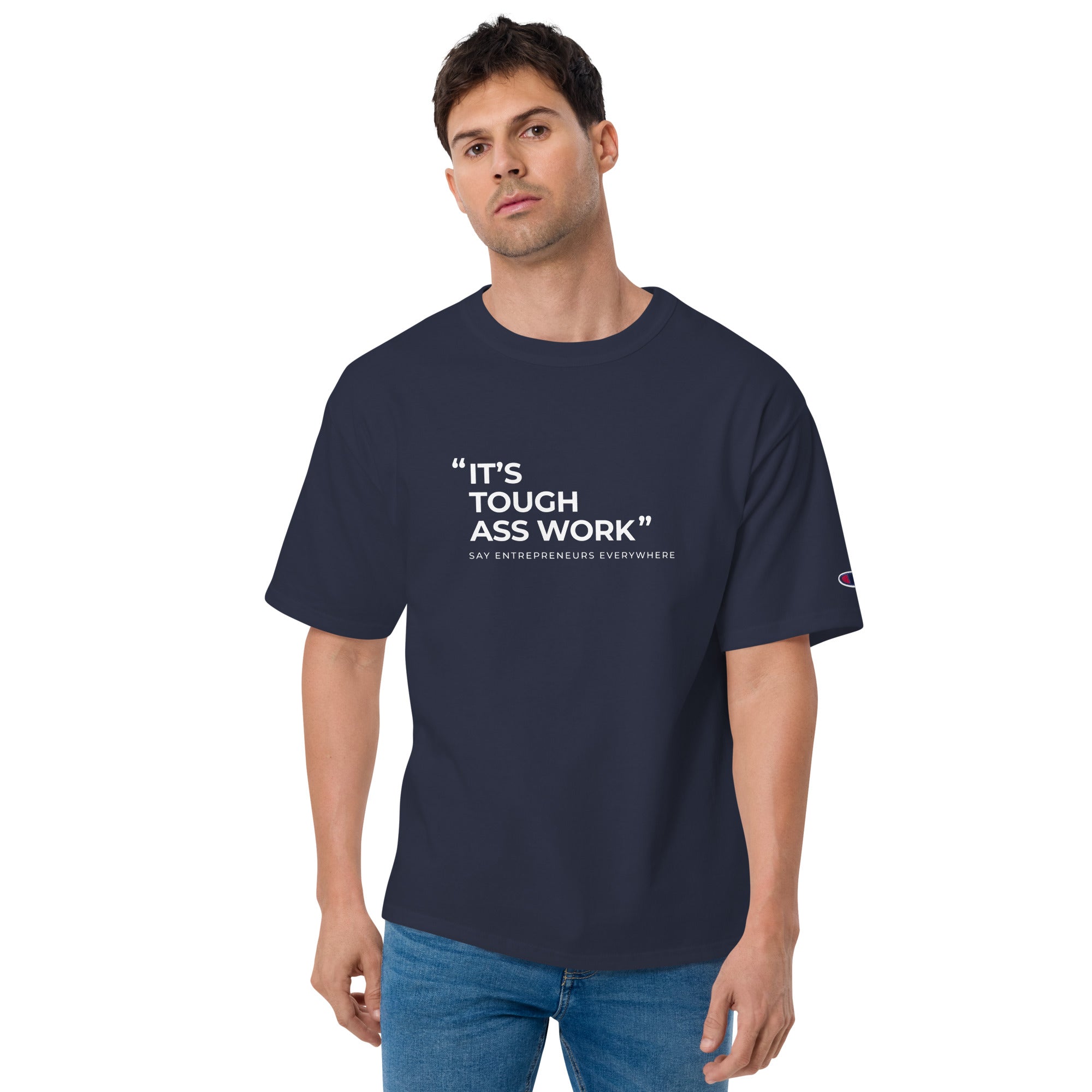 mens-champion-t-shirt-navy-front-66026e964ac2c